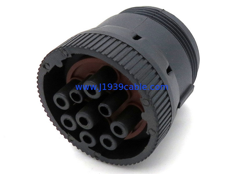 High Precision Round 9 Pin Obd Connector Heavy Duty For Vehicle