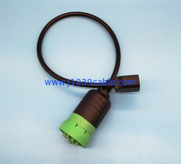 Green Round Deutsch 9 Pin Type 2 J1939 Female to RJ45 Female Cable