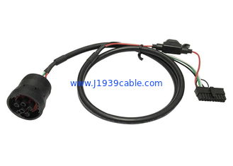 Deutsch 6-Pin J1708 Female to Molex 20 Pin Female Cable with Fuse