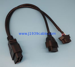 OBD2 OBDII Male to Benz OBD2 Female and OBD2 Female Splitter Y Cable