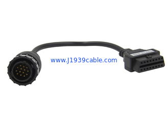 OBD2 OBDII 16 Pin J1962 Female to Mercedes Benz 14 Pin Male Connector Cable