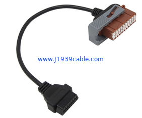 OBD2 OBDII Female to PSA 30 Pin OBD1 Connector Cable for Peugeot Citroen Cars