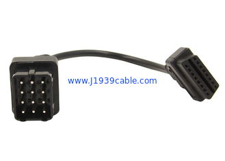 OBD2 OBDII J1962 Female to Renault 12 Pin OBD1 Male Connector Cable