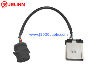 14 Pin RP1226 Male To Black Type 1 SAE Deutsch 9 Pin J1939 Female Truck ELD Cable