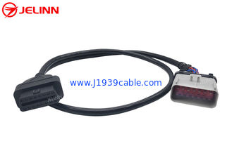 14 Pin RP1226 Male to OBD2 J1962 Female Cable for 2019 and Newer Heavy Trucks in North America