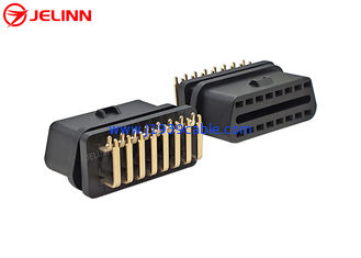 OBD 2 OBD2 OBDII Female Connector With Right Angle Gold Plated Pin Bent Towards the Narrow Side