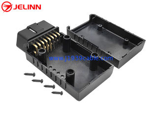 OBD2 Enclosure OBD 2 Plastic Housing Case With 90 Degree Right Angle Pin Connector and Screws