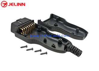 OBD2 Cover Housing Case and OBD 2 Male Connector With Right Angle Pins
