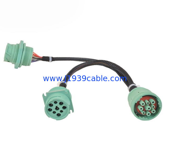 High Precision J1939 Y Cable , Car Diagnostic Cable With 3 Ohm Max