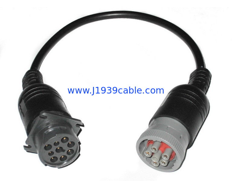 J1939 Type 1 Deutsch 9 Pin Male with Square Flange to J1708 6 Pin ...
