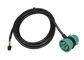 Green Deutsch 9-Pin J1939 Female and Male Pass-through to Molex 6 Pin Female Cable