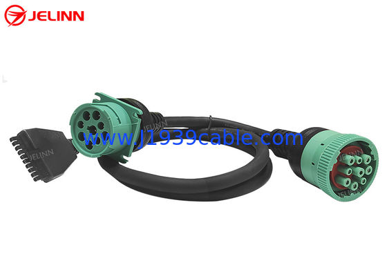 PT30 ELD 9 Pin J1939 Splitter Y Cable for PT 30 Electronic Logging Device Heavy Duty Trucks in North America