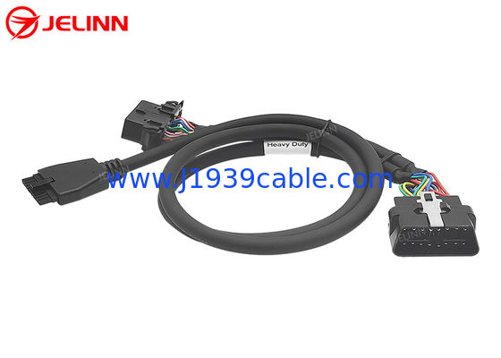 PT30 ELD OBD J1962 Splitter Y Cable for Pacific Track for Volvo or Mack Trucks in North America
