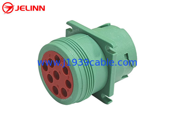 Green Type 2 Deutsch 9 Pin J1939 Male Plug Connector with 9 PCS of Pins