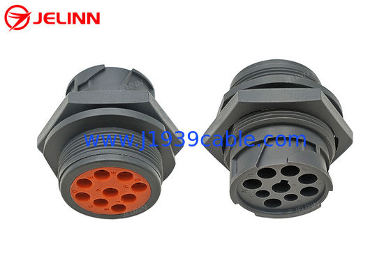 Threaded Type 1 Deutsch 9 Pin J1939 Male Plug Connector with 9 Pins