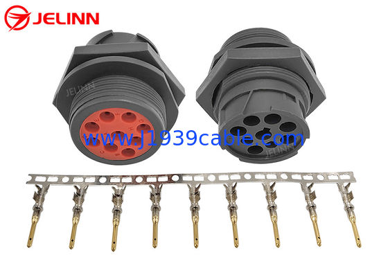 Threaded Type 1 Deutsch 9 Pin J1939 Male Plug Connector with 9 Pins