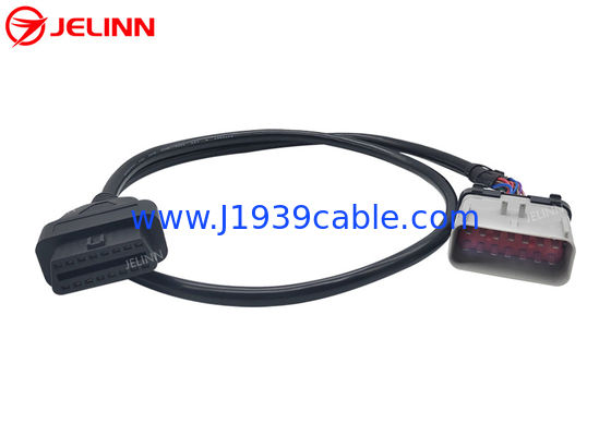 14 Pin RP1226 Male to OBD2 J1962 Female Cable for 2019 and Newer Heavy Trucks in North America