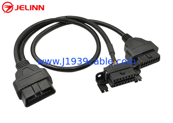 OBD2 OBDII Male to BMW OBD2 Female and OBD2 Female Splitter Y Cable