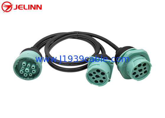 Deutsch 9 Pins J1939 Connector Male Female Split Y Cable
