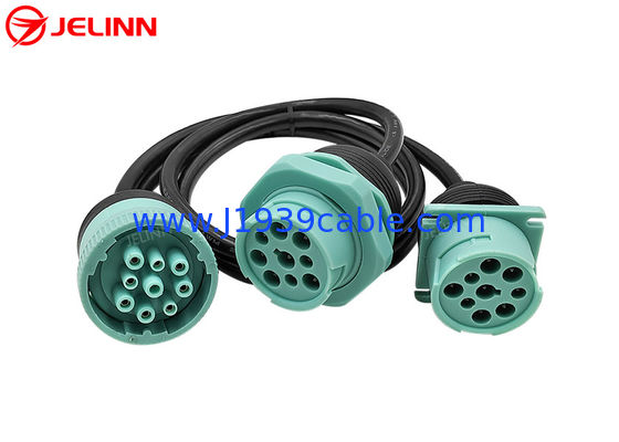 Deutsch 9 Pins J1939 Connector Male Female Split Y Cable