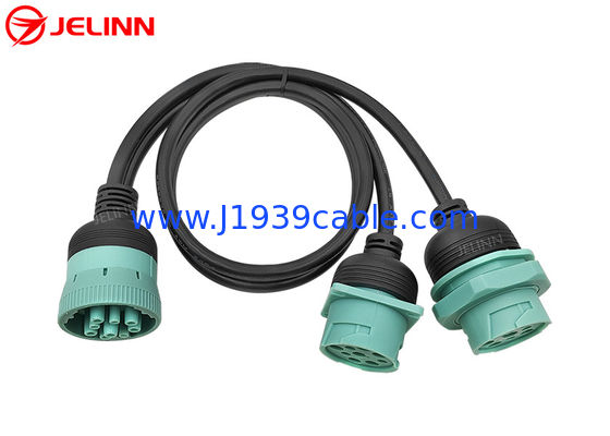 Deutsch 9 Pins J1939 Connector Male Female Split Y Cable