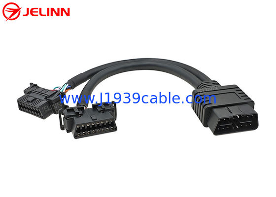 OBD2 Splitter Y Cable With 16-core 20AWG Thick Wires for Kia Hyundai Dodge Jeep Nissan Toyota Mitsubishi Suzuki Lexus Infiniti