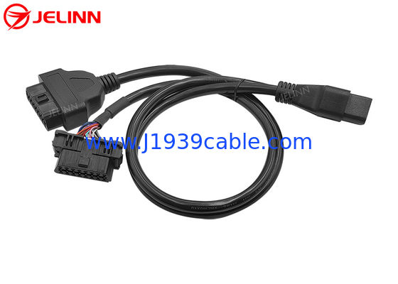 OBD 2 OBD2 Splitter Y Cable Male to Dual Female 16 Pin for Mazda Mitsubishi Cars