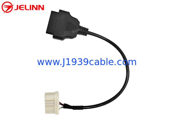 12 Pin to OBD 2 OBDII Diagnostic Cable 12Pin to 16pin OBD2 Wire Harness for Tesla Model S Year 2015 or Older