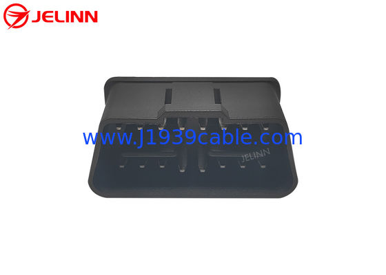 J1962 24V OBD 2 OBD2 16 Pin Male Connector With Straight Pins