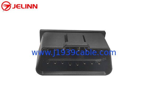 Automotive 16pin OBD 2 OBDII Male Connector With Straight Pins