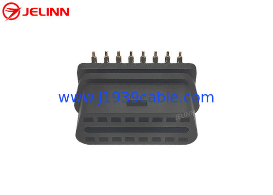 OBD 2 OBD2 OBDII Female Connector With Right Angle Gold Plated Pin Bent Towards the Narrow Side