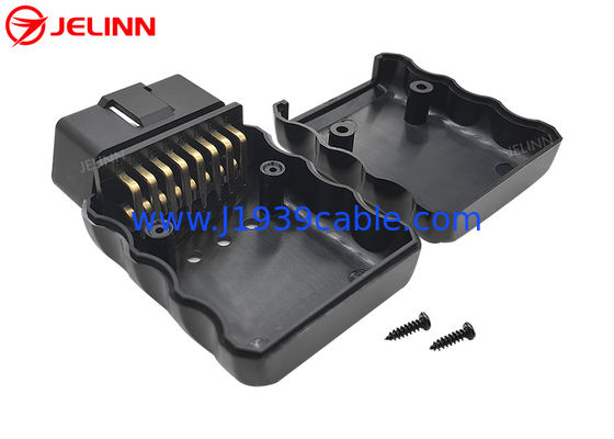 OBD2 Enclosure OBD 2 Housing and Male Connector With Right Angle Pins