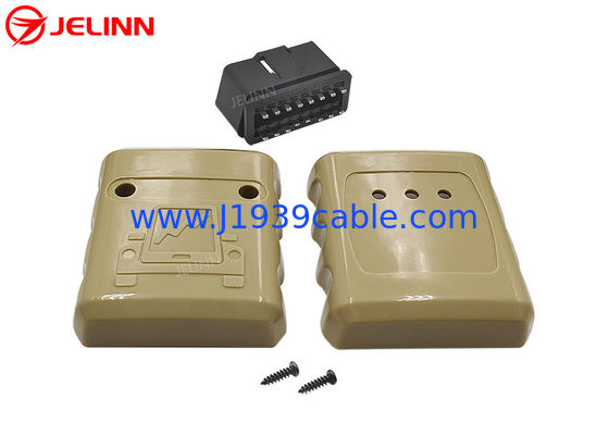 Custom OBD 2 Enclosures Case OBD2 Housing and Male Plug With Straight Pin