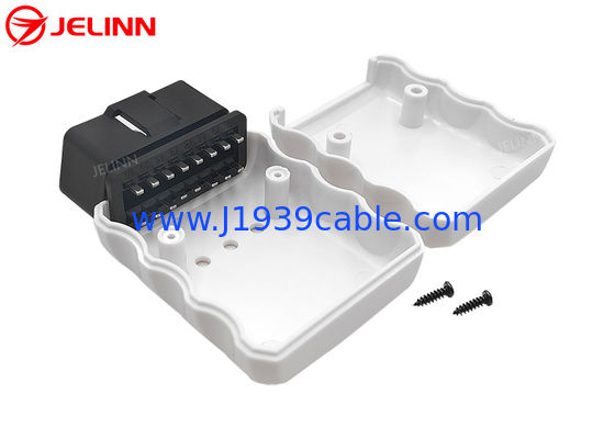 Custom OBD 2 Enclosures Case OBD2 Housing and Male Plug With Straight Pin