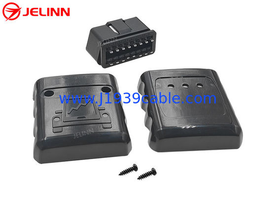 Custom OBD 2 Enclosures Case OBD2 Housing and Male Plug With Straight Pin