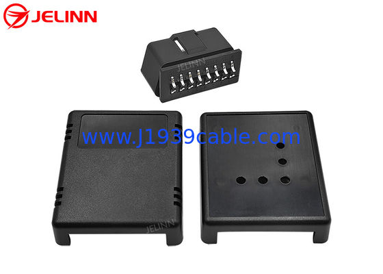 OBD 2 Enclosure Housing OBD2 Case and Male Connector With Curved Pin