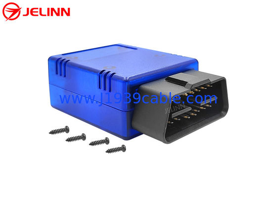 OBD 2 Case 90 Degree Right Angle Pins OBD2 Connector With Housing