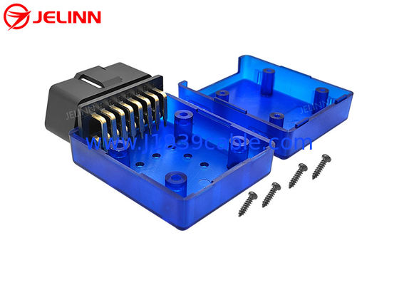 OBD 2 Case 90 Degree Right Angle Pins OBD2 Connector With Housing