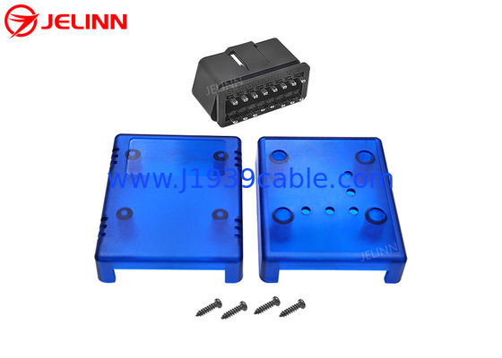 OBD 2 Enclosure Plastic Case OBD2 Shell With Straight Pin Connector