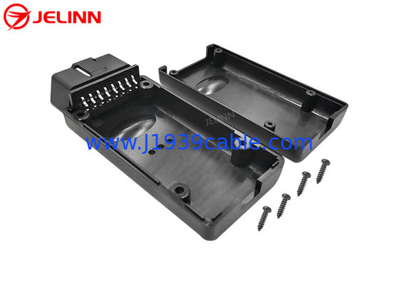 OBD 2 OBD2 Housing With Curved Pin Male Connector and Screws