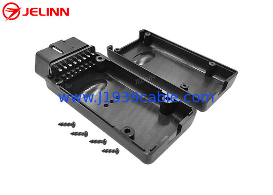 OBD 2 OBD2 Enclosure With Straight Pin Male Plug and Screws