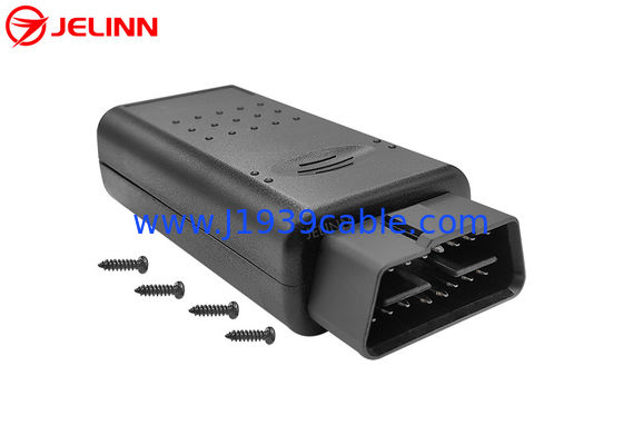 OBD 2 OBD2 Enclosure With Straight Pin Male Plug and Screws