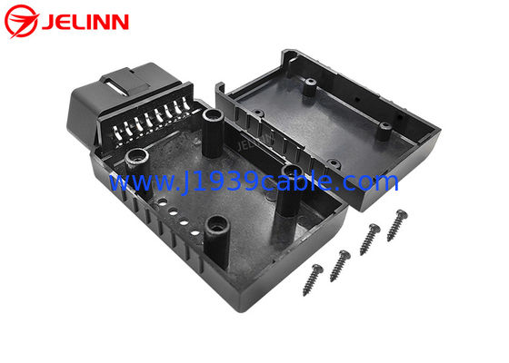 OBD2 Housing OBD 2 Plastic Case With Curved Pin Male Connector
