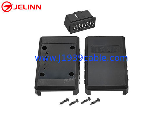 OBD2 Housing OBD 2 Plastic Case With Curved Pin Male Connector
