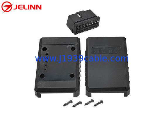 Custom Enclosures OBD 2 OBD2 Plastic Case With Straight Pin Male Plug