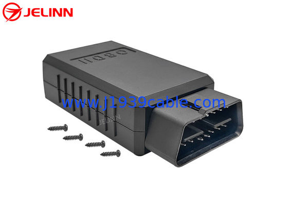 Custom Enclosures OBD 2 OBD2 Plastic Case With Straight Pin Male Plug