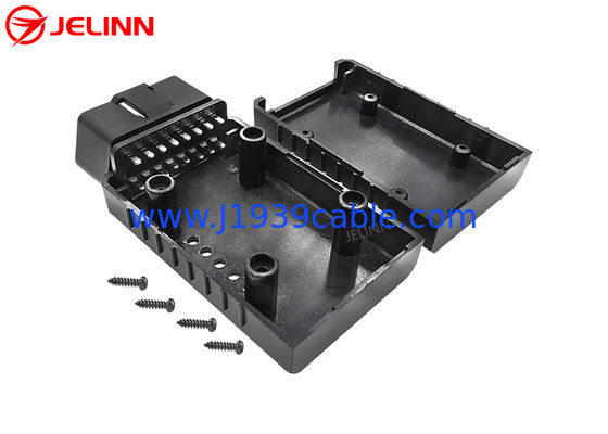Custom Enclosures OBD 2 OBD2 Plastic Case With Straight Pin Male Plug
