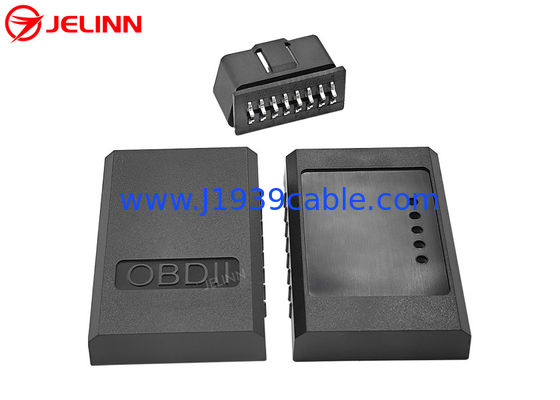 OBD 2 OBD2 Housing OBDII Plastic Case With Curved Pins Connector