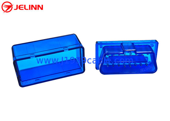 OBD 2 OBDII Enclosure Plastic Housing Shell and Male Connector With Straight Pins