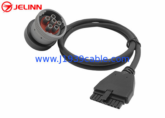 PT30 ELD Device Cable 6 Pin J1939 Cable for Electronic Logging Device Heavy Duty Trucks in North America